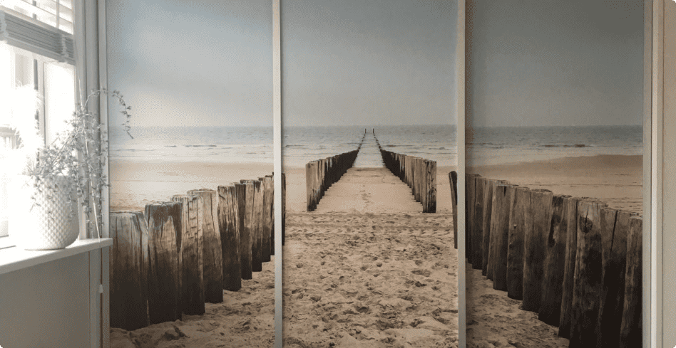 Schuifwand met fotoprint | fotowand | Zee & Strand