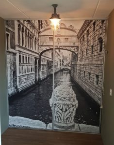 Schuifwand met fotoprint | Brug der zuchten | Venetie | Schuifwand maken